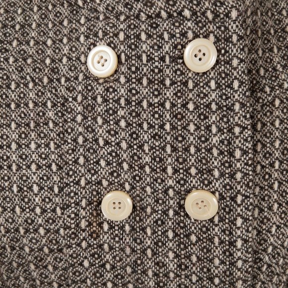 Mon Petit Oiseau Women's M Wool Heavy Coat Jacket Peacoat Brown Anthropo… - Picture 3 of 11